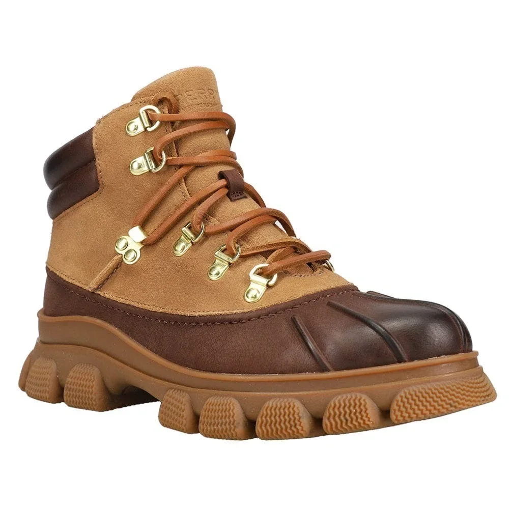 Sperry The Summit Boots Leather Weather Proof Rain Booties Brown NEW 9
